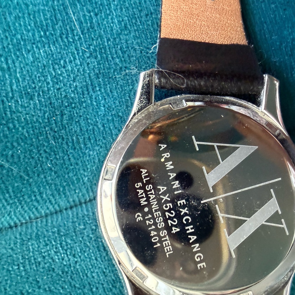 Armani Exchange Silver and Black Smartwatch - Picture 5 of 6